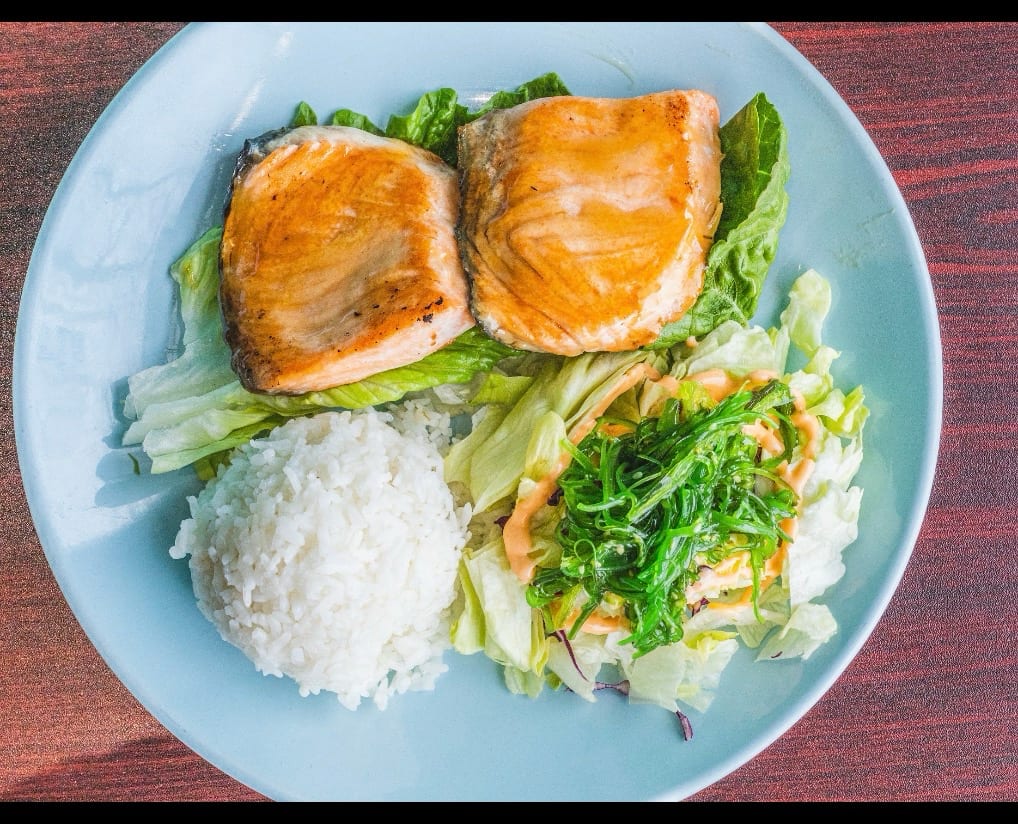 Salmon Teriyaki Plate.