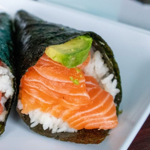 Sake Hand Roll.