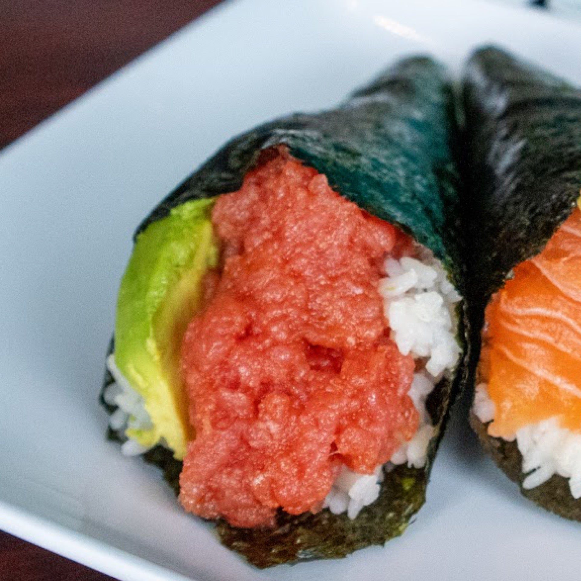 Spicy Tuna Hand Roll.
