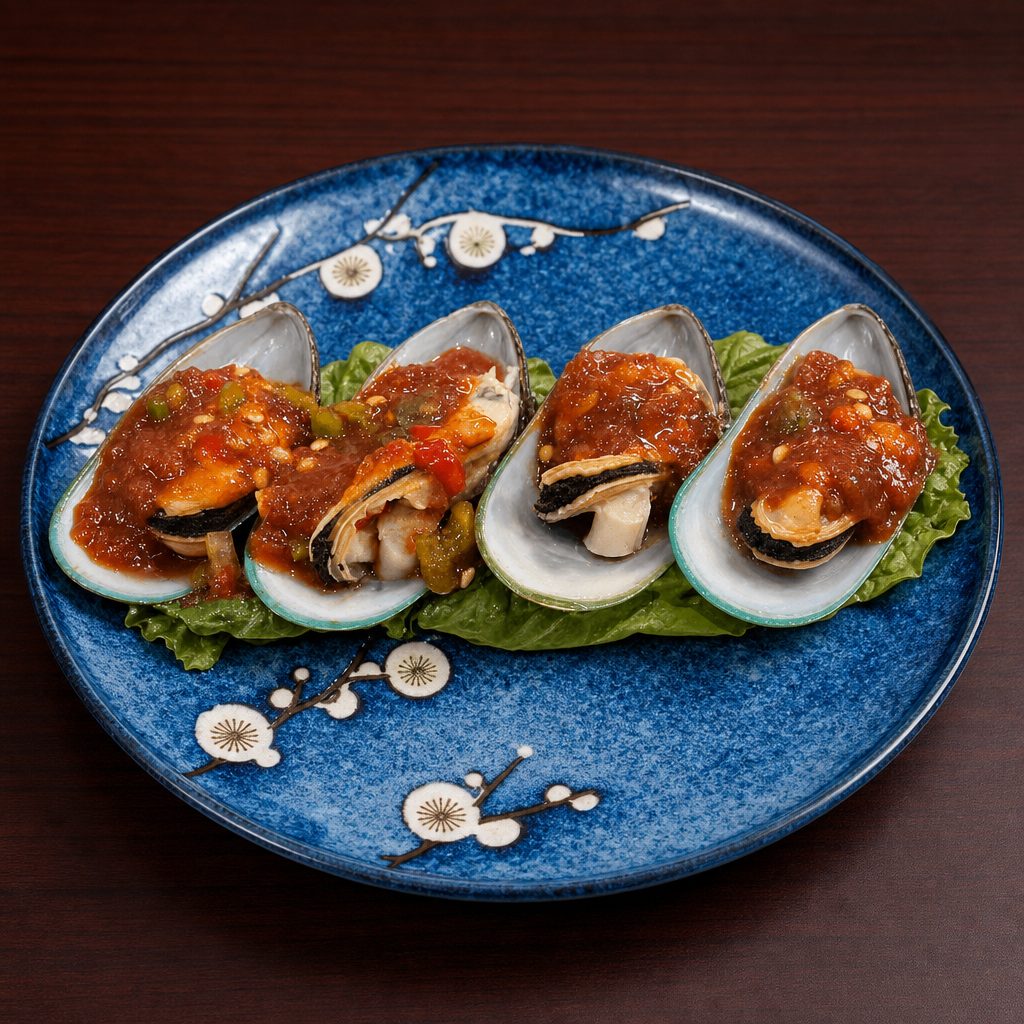 Spicy Green Mussels.