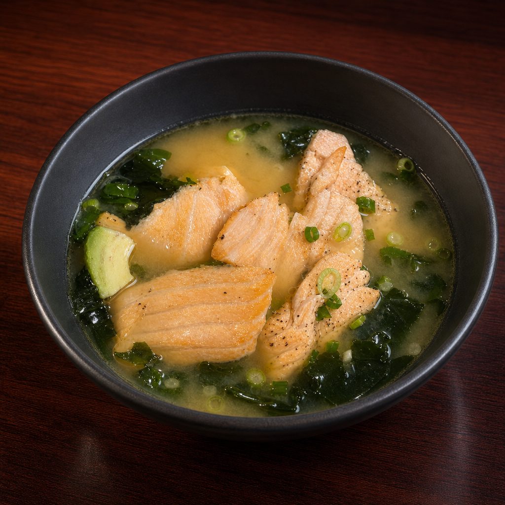 Salmon Miso Soup.