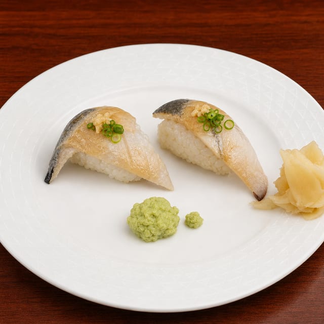 Spicy Hotate Nigiri.