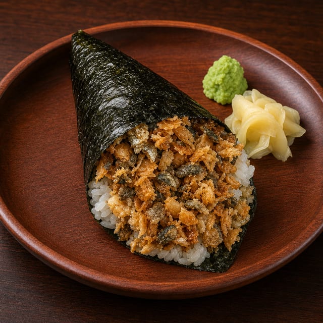 Salmon Skin Hand Roll.