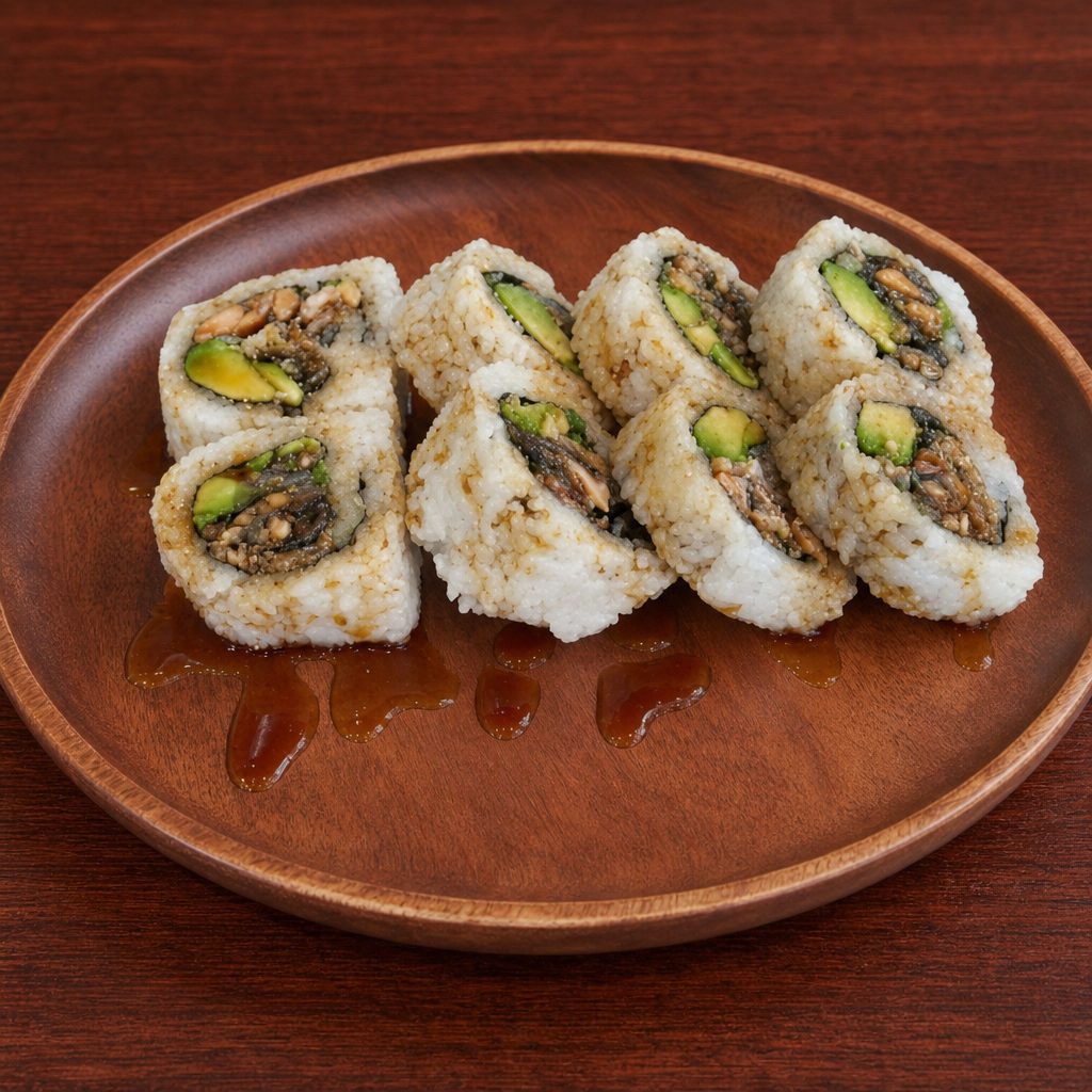 Salmon Skin Roll (8 Pieces).