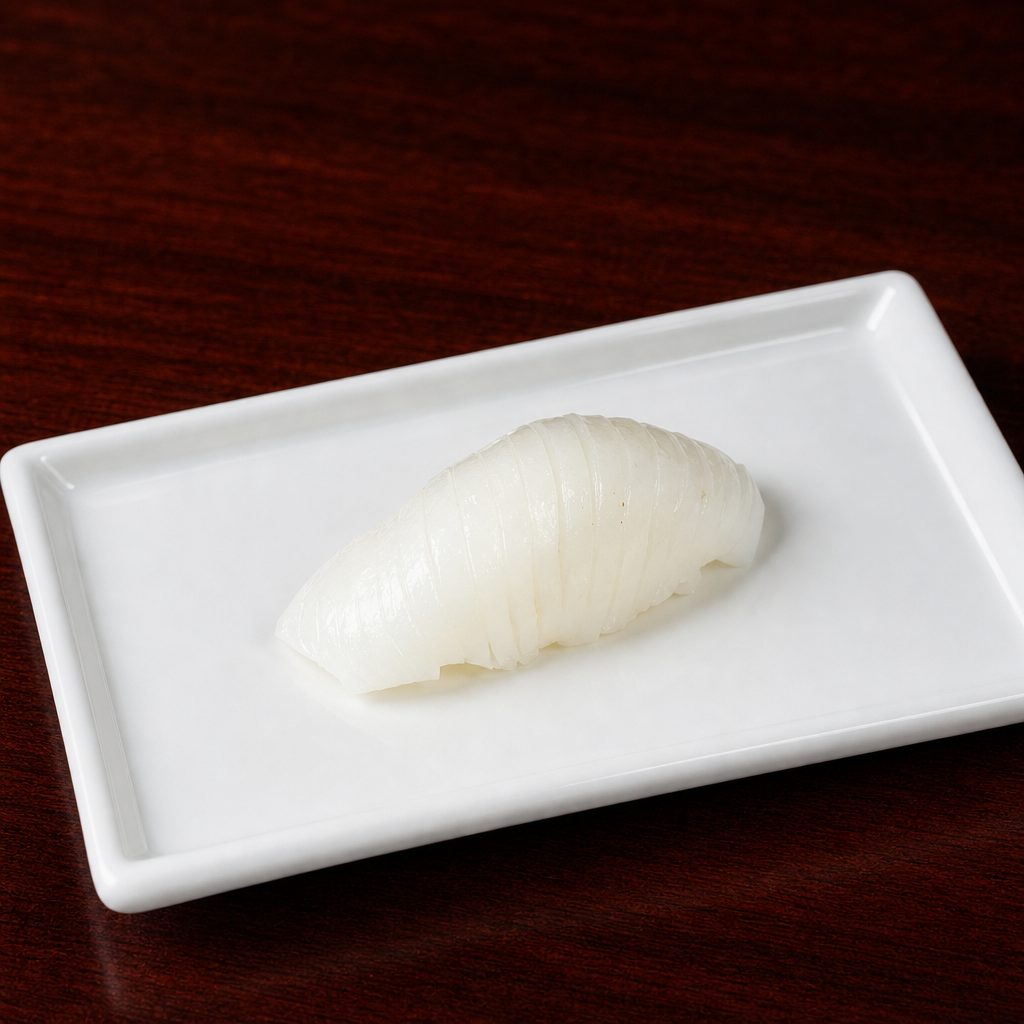 Ika (Squid) Nigiri.