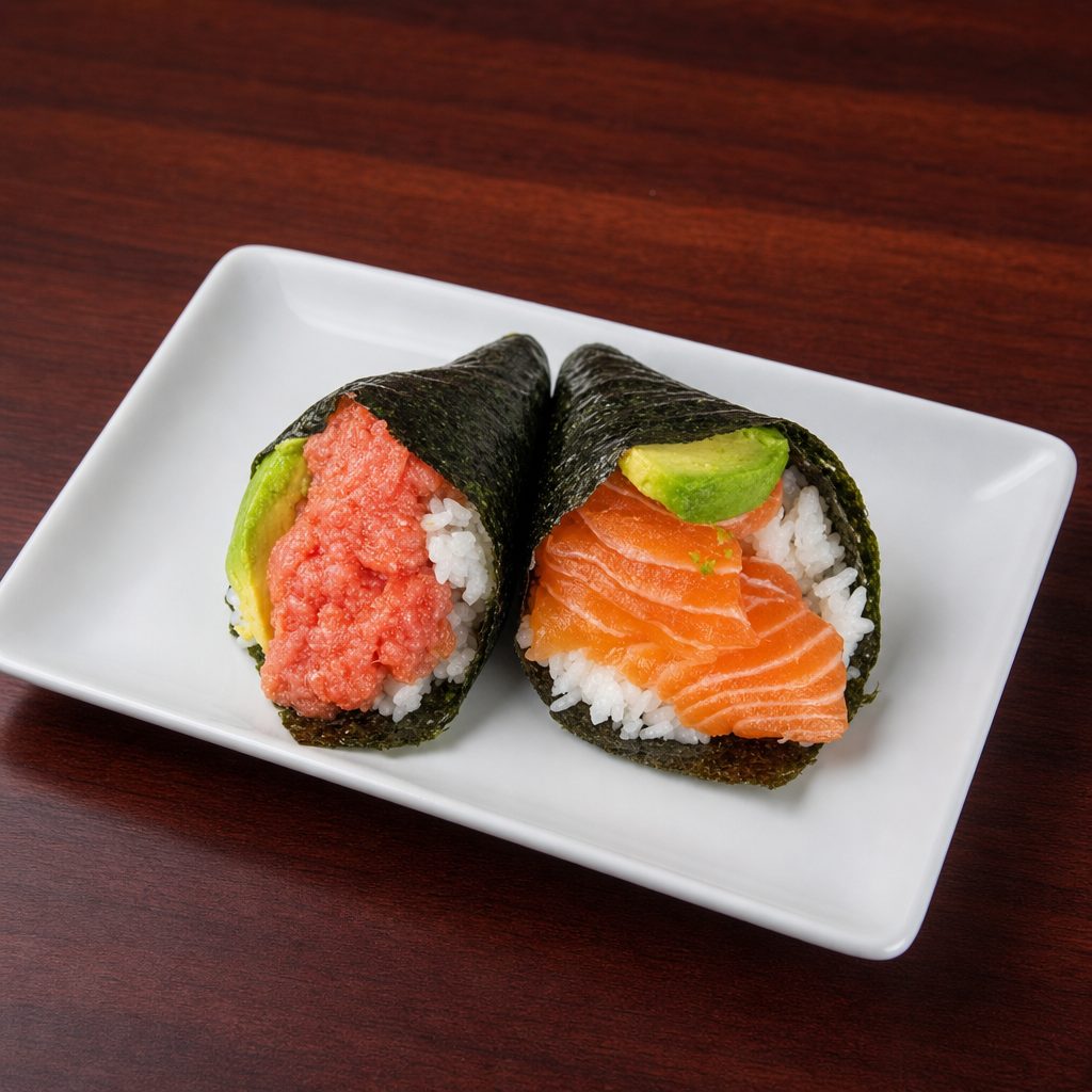 Spicy California Hand Roll.