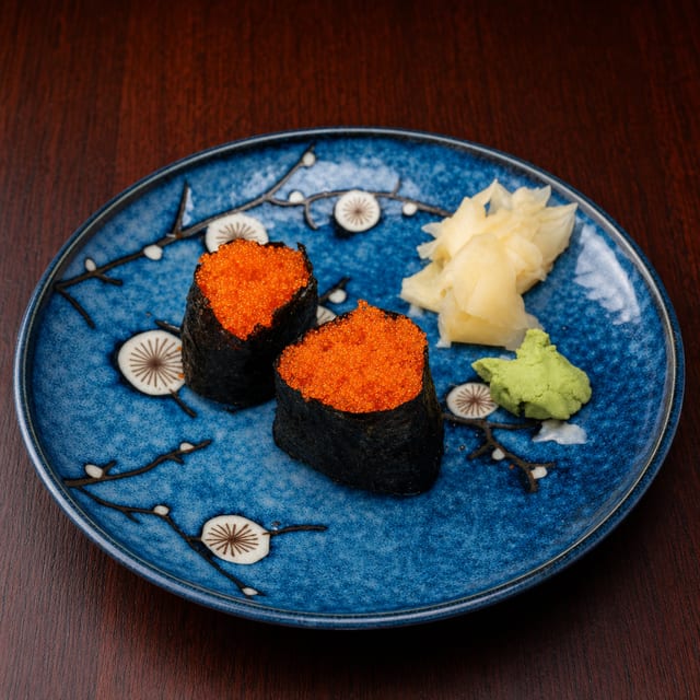 Tobiko (Flying Fish Roe) Nigiri.