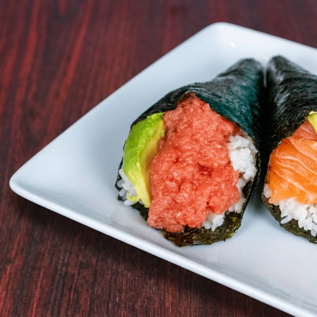 Spicy Tuna Hand Roll.