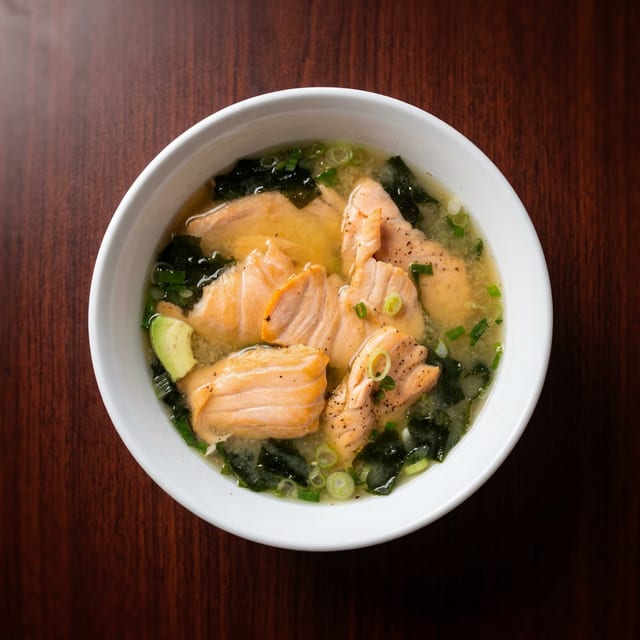 Salmon Miso Soup.