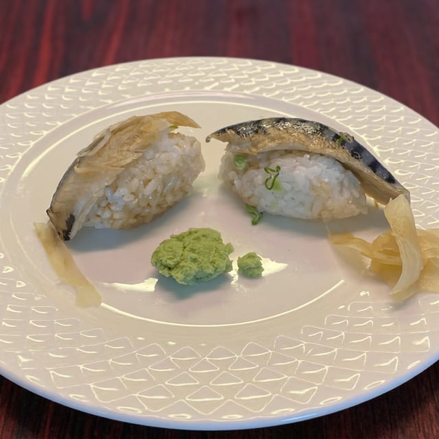 Spicy Hotate Nigiri.