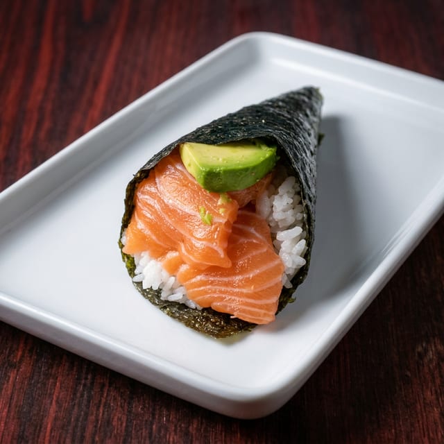 Sake Hand Roll.