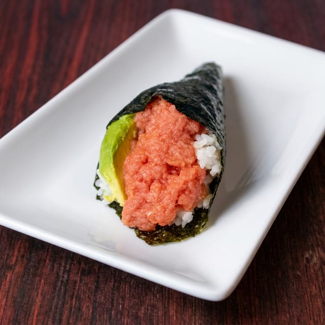 Spicy Tuna Hand Roll.