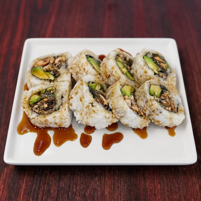 Salmon Skin Roll (8 Pieces).