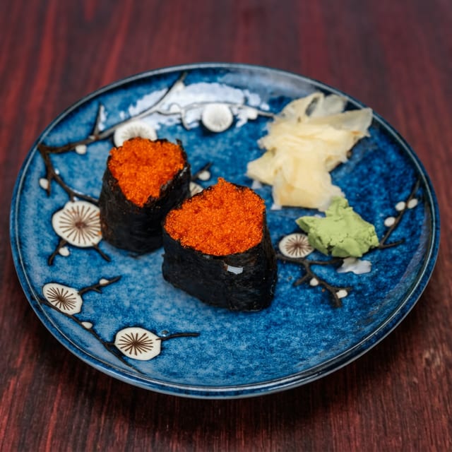 Tobiko (Flying Fish Roe) Nigiri.