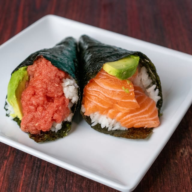 Shrimp Tempura Hand Roll.