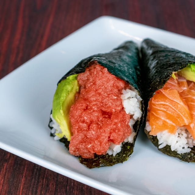 Spicy Tuna Hand Roll.